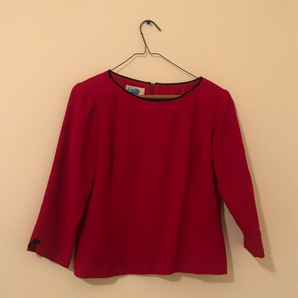 Red work shirt